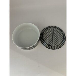 Tiffany & Co 1995 San Francisco Museum of Modern Art Porcelain Trinket Box w lid